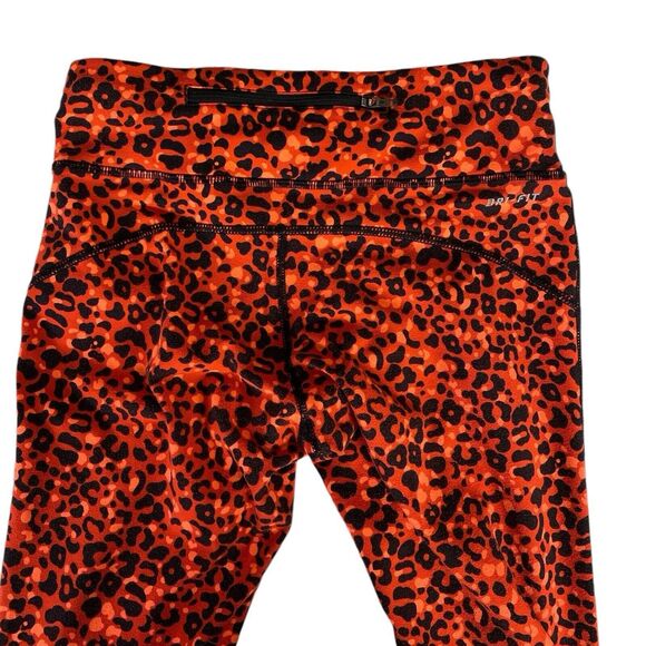 Nike Dri Fit Lotus Epic Run Crop Leggings  Leopard Women's X- Small 270 - Picture 7 of 9